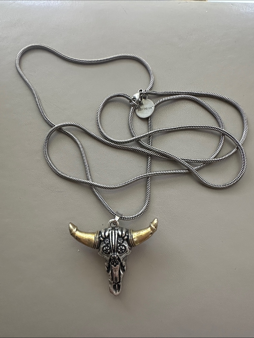 Alex and Ani large horn bangle
